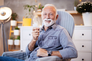 Senior with COPD smiling